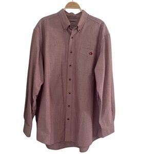 Gander Mountain Men’s XL Tall Cotton Button Down Shirt Outdoors Gorpcore